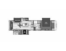 2021 Cherokee Arctic Wolf Suite 3550 Fifth Wheel at Your RV Broker STOCK# 710209 Floor plan Image