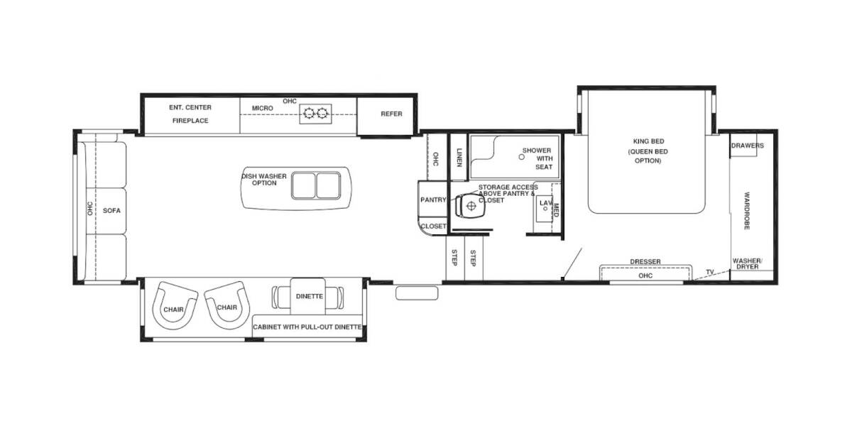 2016 Riverstone 38TS Fifth Wheel at Your RV Broker STOCK# 000002 Floor plan Layout Photo