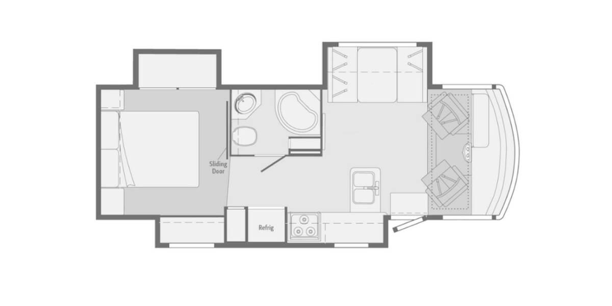 2015 Itasca Sunstar 27N Class A at Your RV Broker STOCK# A12638-2 Floor plan Layout Photo
