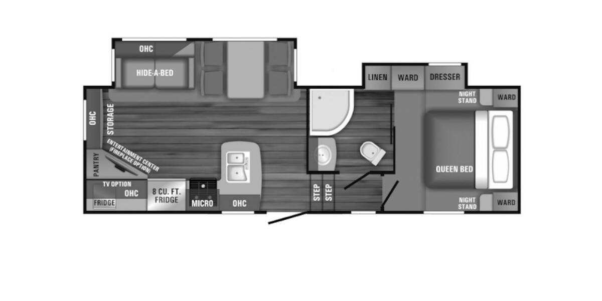 2018 Jayco Eagle HT 25.5REOK Fifth Wheel at Your RV Broker STOCK# PA0213 Floor plan Layout Photo
