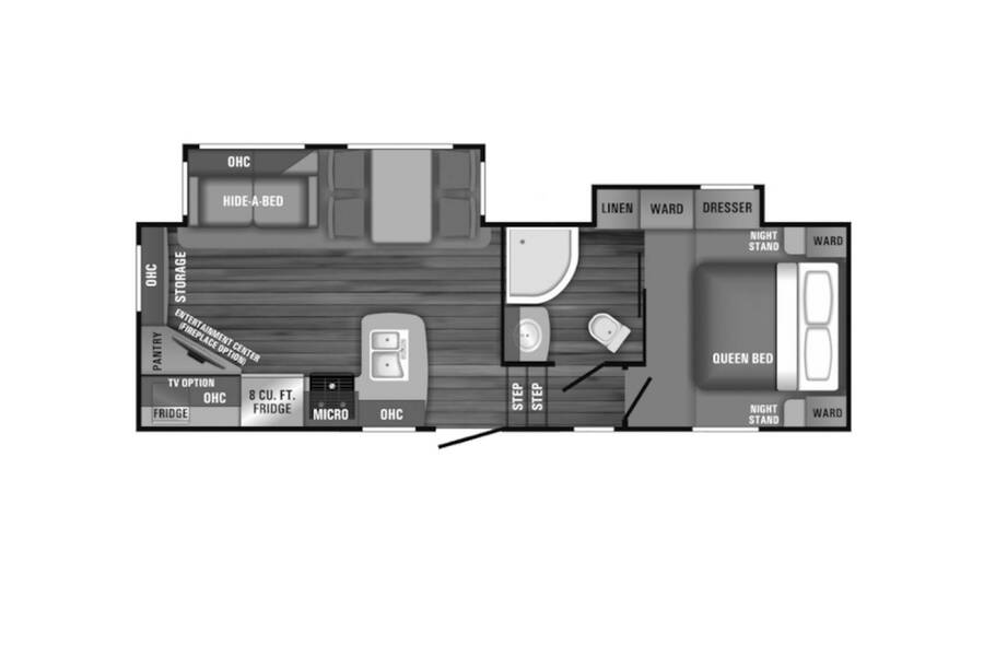 2018 Jayco Eagle HT 25.5REOK Fifth Wheel at Your RV Broker STOCK# PA0213 Floor plan Layout Photo
