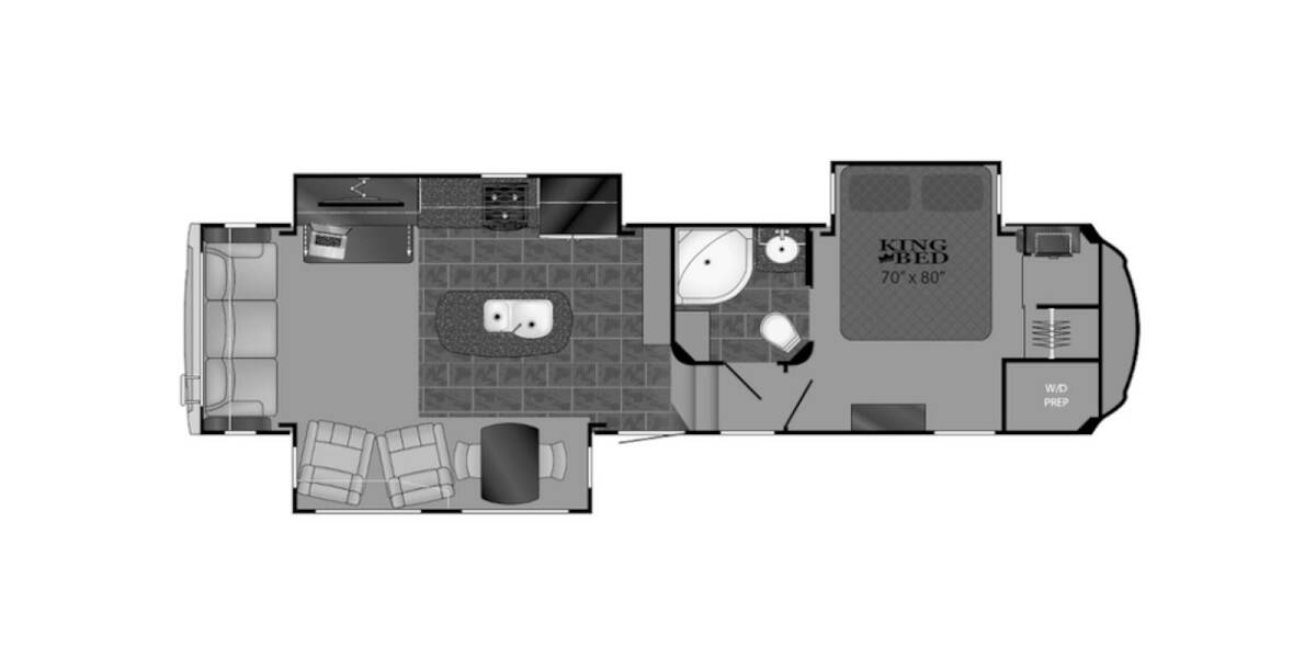 2015 Heartland Bighorn 3270RS Fifth Wheel at Your RV Broker STOCK# 299111 Floor plan Layout Photo