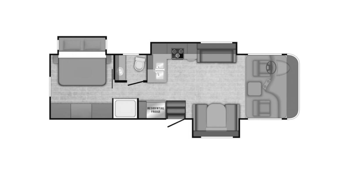 2019 Jayco Precept 31UL Class A at Your RV Broker STOCK# A03955 Floor plan Layout Photo