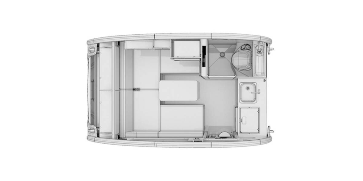 2021 nuCamp TAB 320S BOONDOCK Travel Trailer at Your RV Broker STOCK# 004019 Floor plan Layout Photo