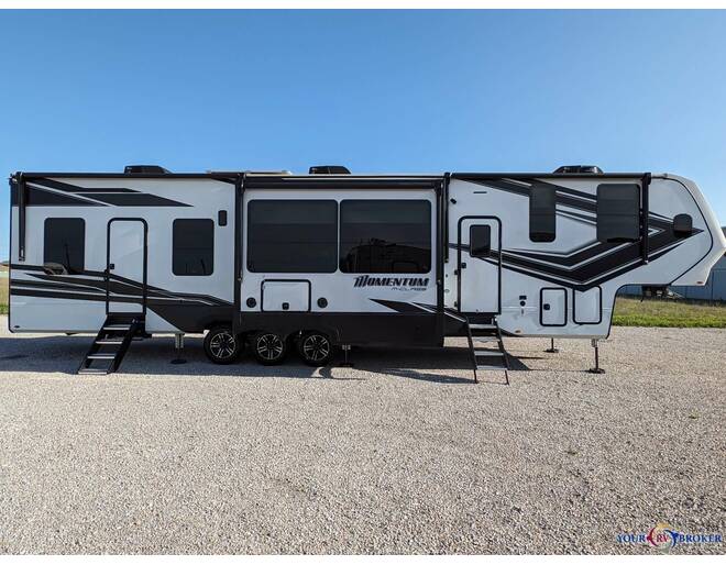 2023 Grand Design Momentum M-Class Toy Hauler 395MS Fifth Wheel at Your RV Broker STOCK# 123655-2 Photo 2