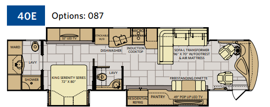 Fleetwood Discovery 40E Floorplan